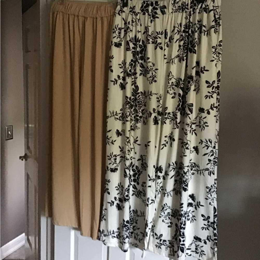 2 Pair - NWT Wide Leg Palozzo Pants Size XL